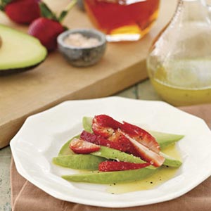 MissMevi recipe of Avocados and Strawberries for Saint Valentine's